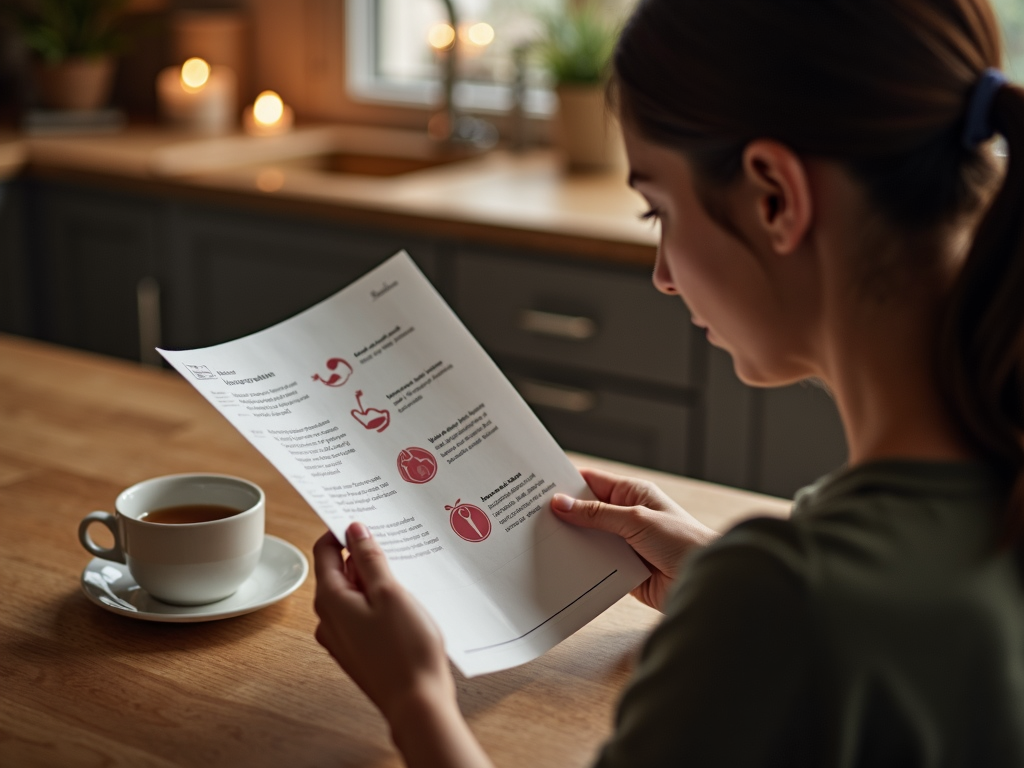 Reading educational material on fertility preservation