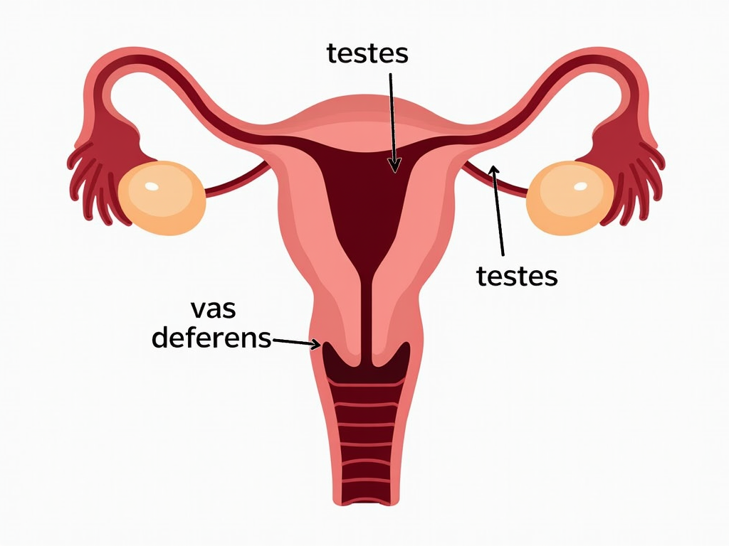 Diagram of the male reproductive system