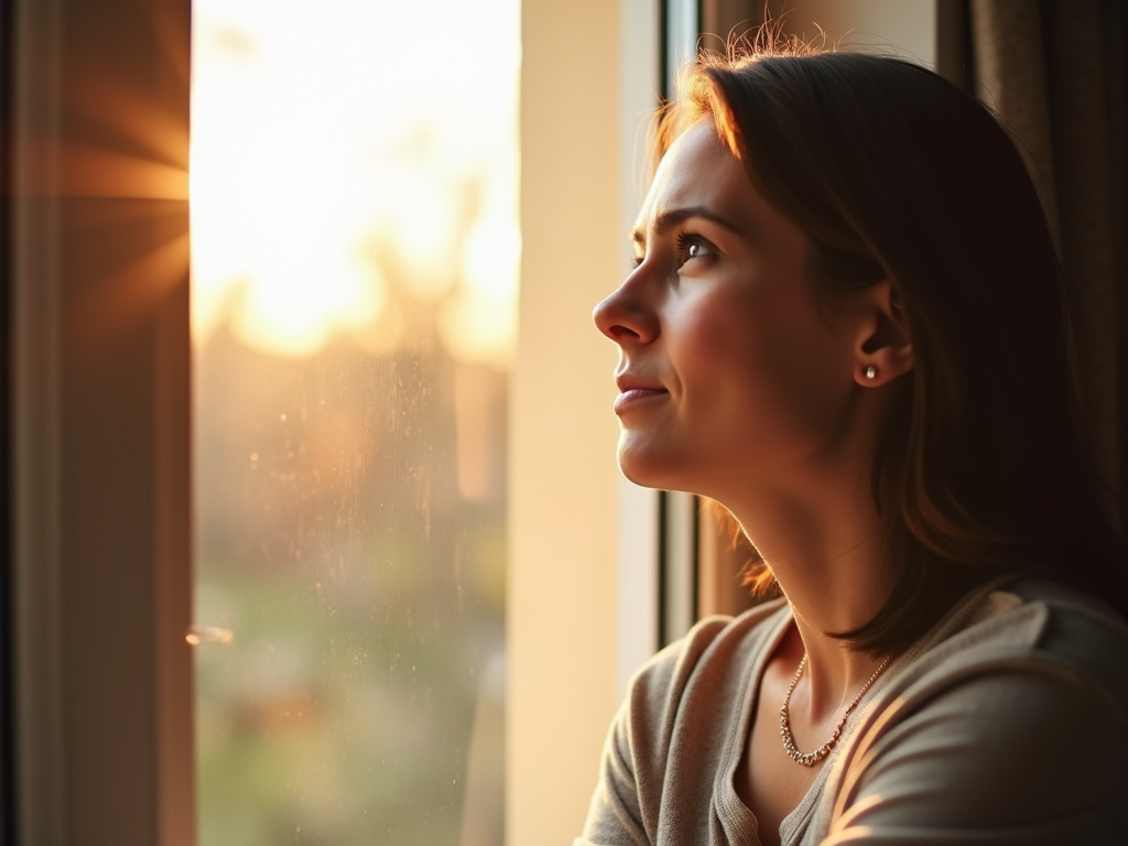 Woman reflecting on fertility treatment