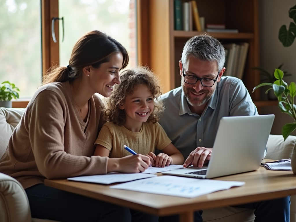 Family consulting a financial advisor for fertility treatment planning