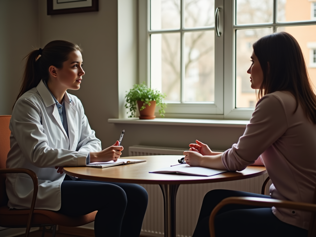 A counseling session focused on infertility, providing professional support and guidance.
