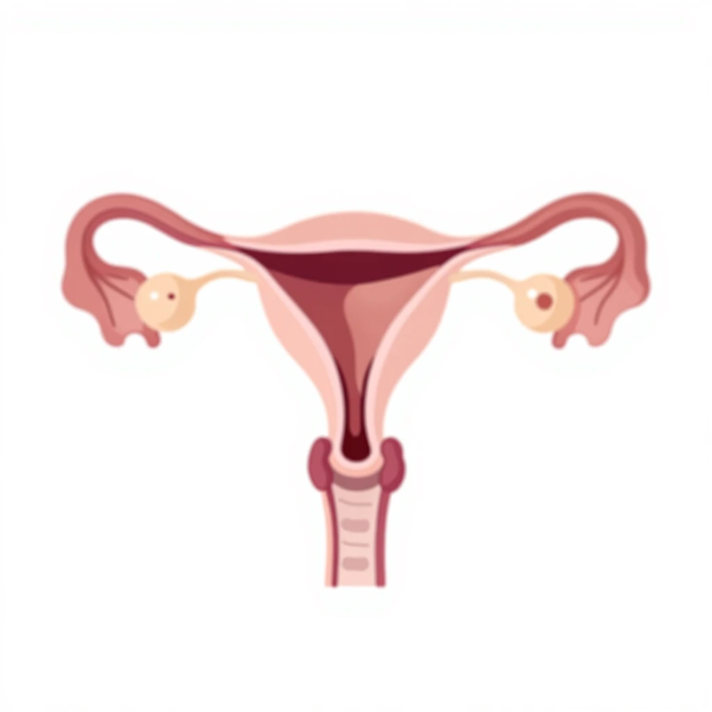 Illustration of ovaries with low egg reserve