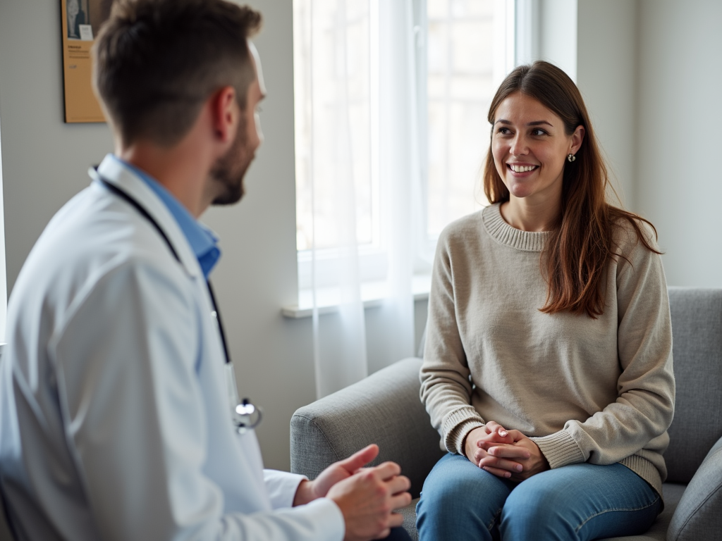 Fertility clinic consultation room.