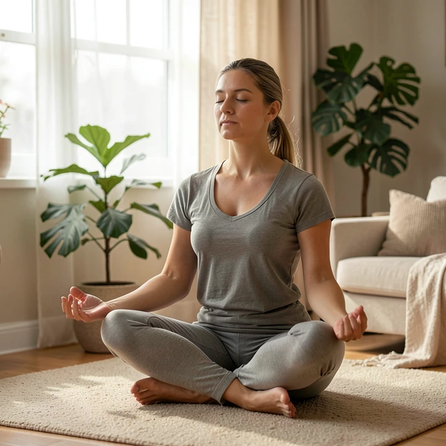 Woman finding calm and emotional support during her fertility journey