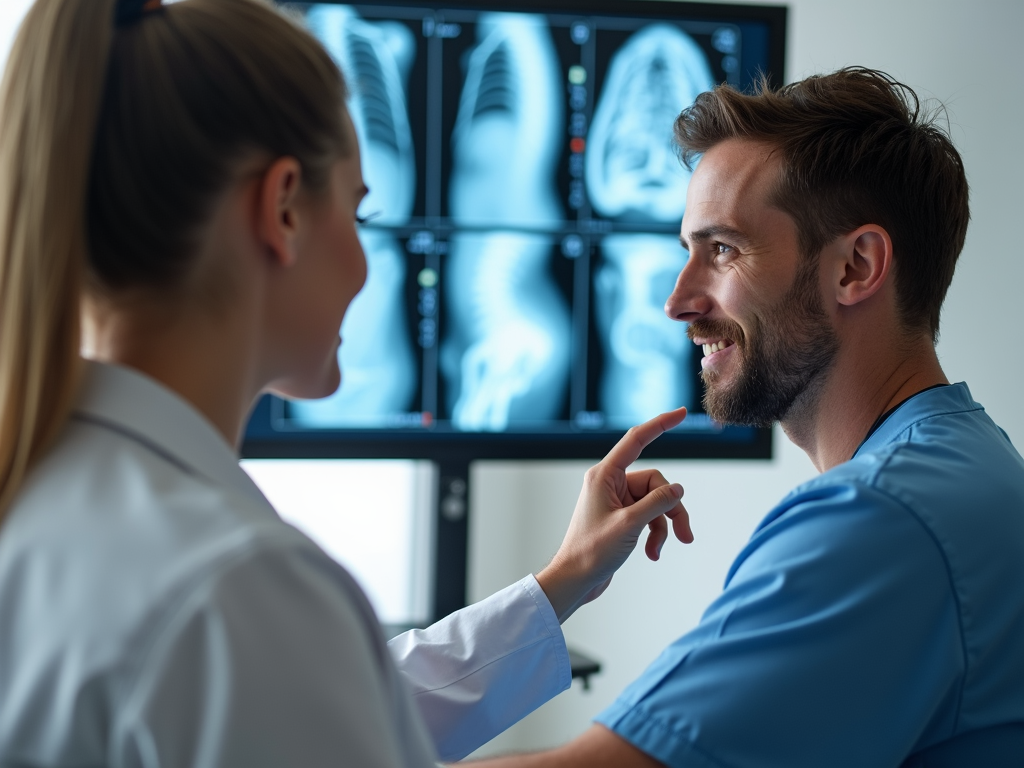Doctor discussing HSG results with patient