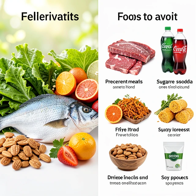 Comparison of foods to eat and avoid for male fertility