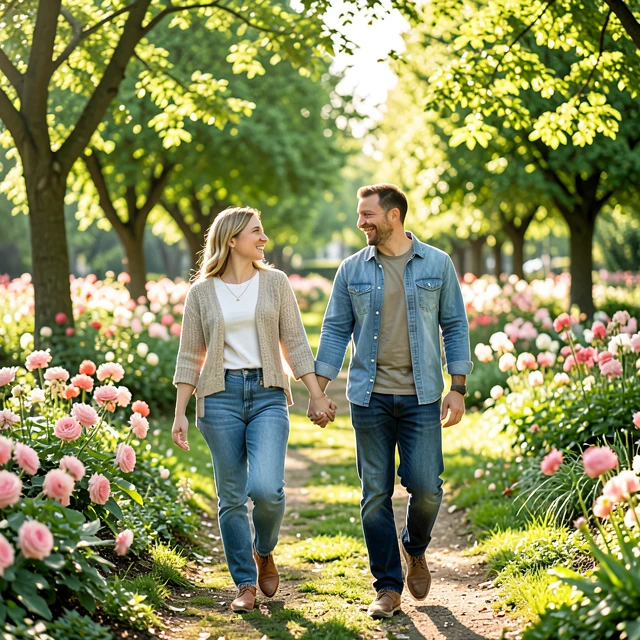 Couple supporting each other through fertility journey