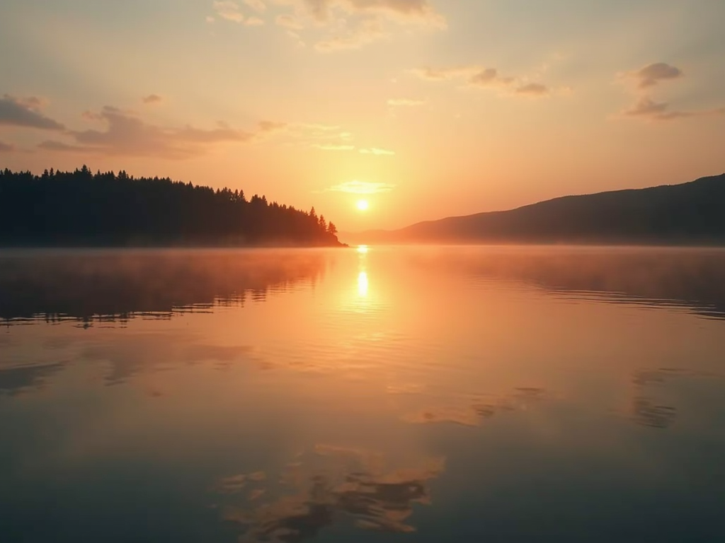 Sunrise over lake symbolizing hope after infertility