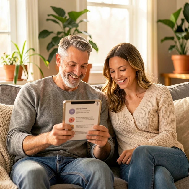 Supportive couple discussing lifestyle changes for better fertility