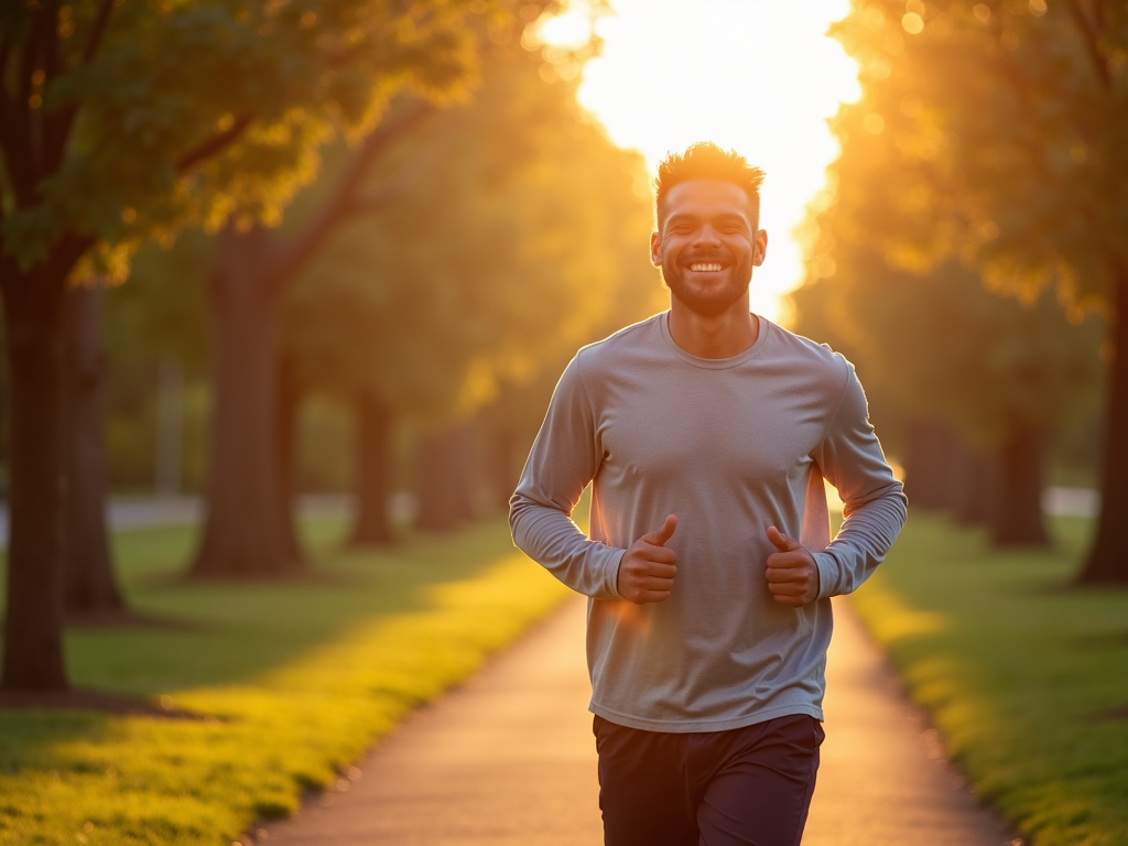 Man jogging after successful treatment