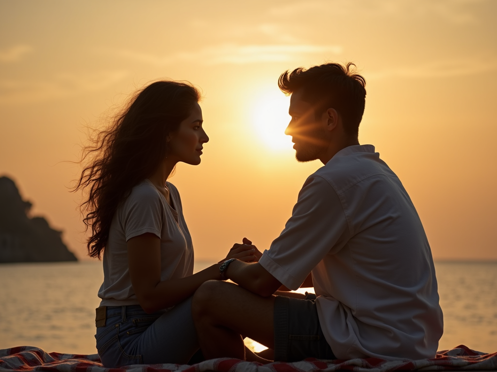 Couple facing infertility with hope.