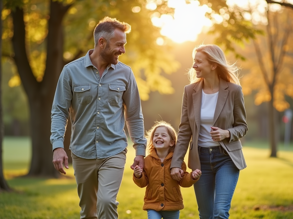 Cancer survivor enjoying family life
