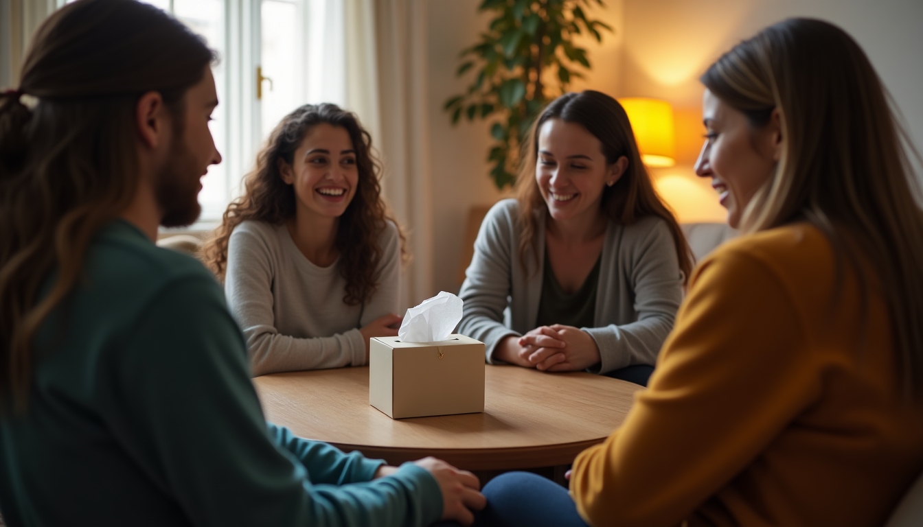 Fertility support group meeting