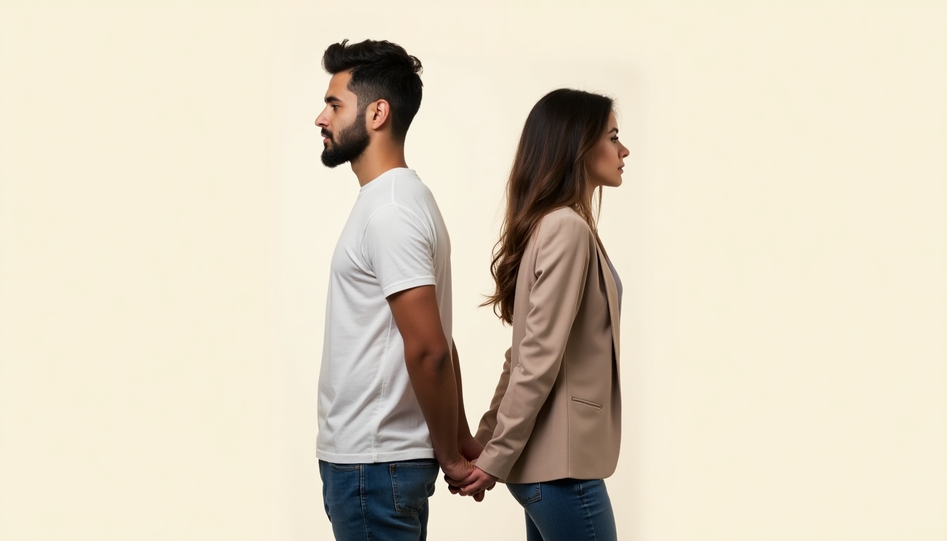 A couple experiencing emotional distance due to the strain of infertility.
