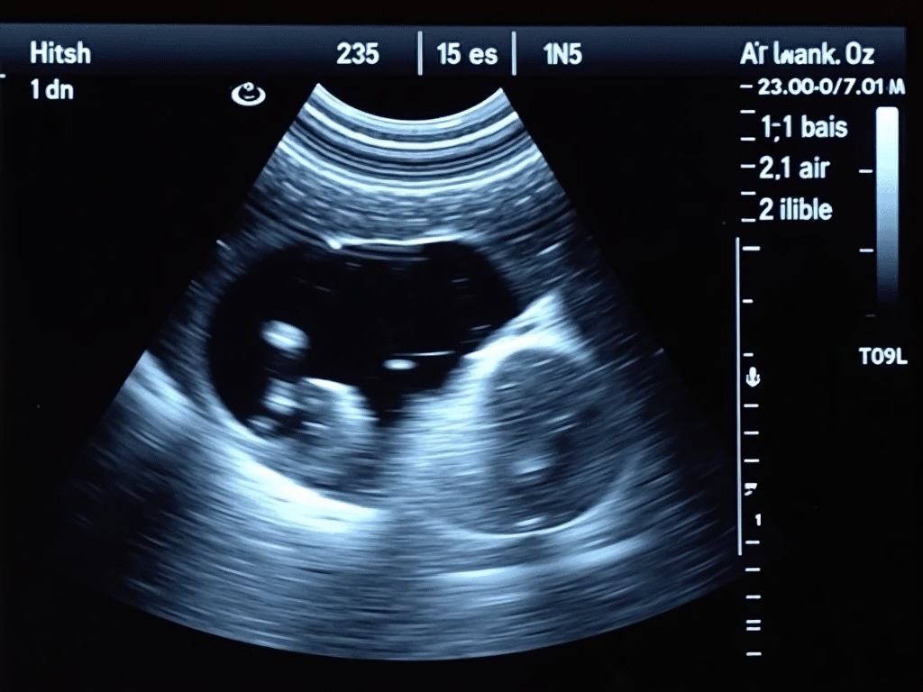 Ultrasound of ovaries during gonadotropin treatment