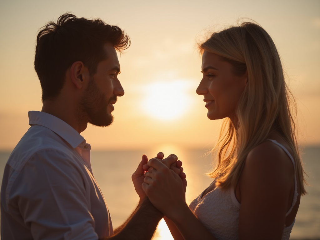 Couple supporting each other