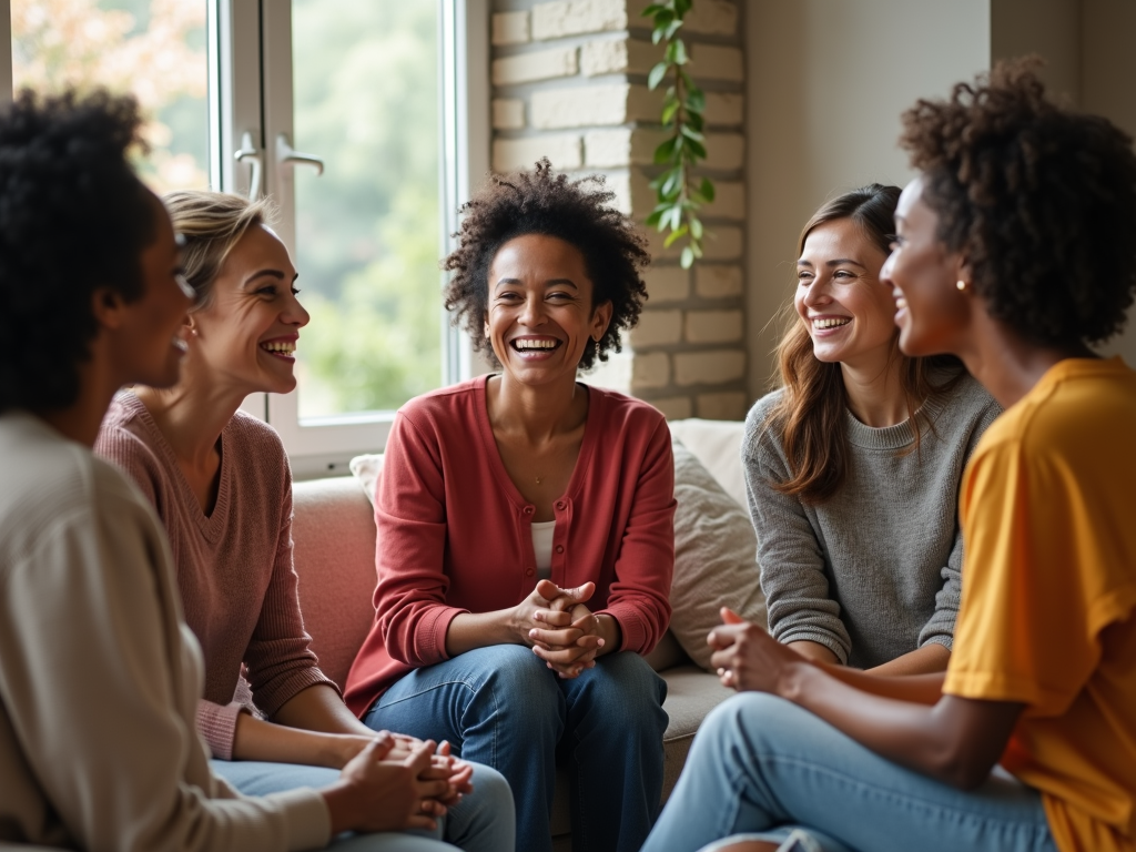 Women supporting each other in an endometriosis support group.