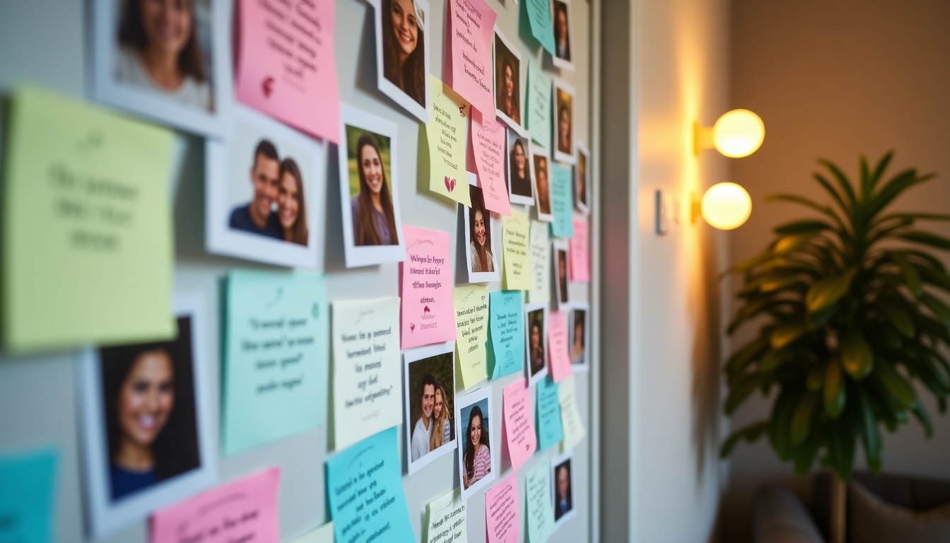 Successful patient testimonials displayed on a bulletin board in a clinic