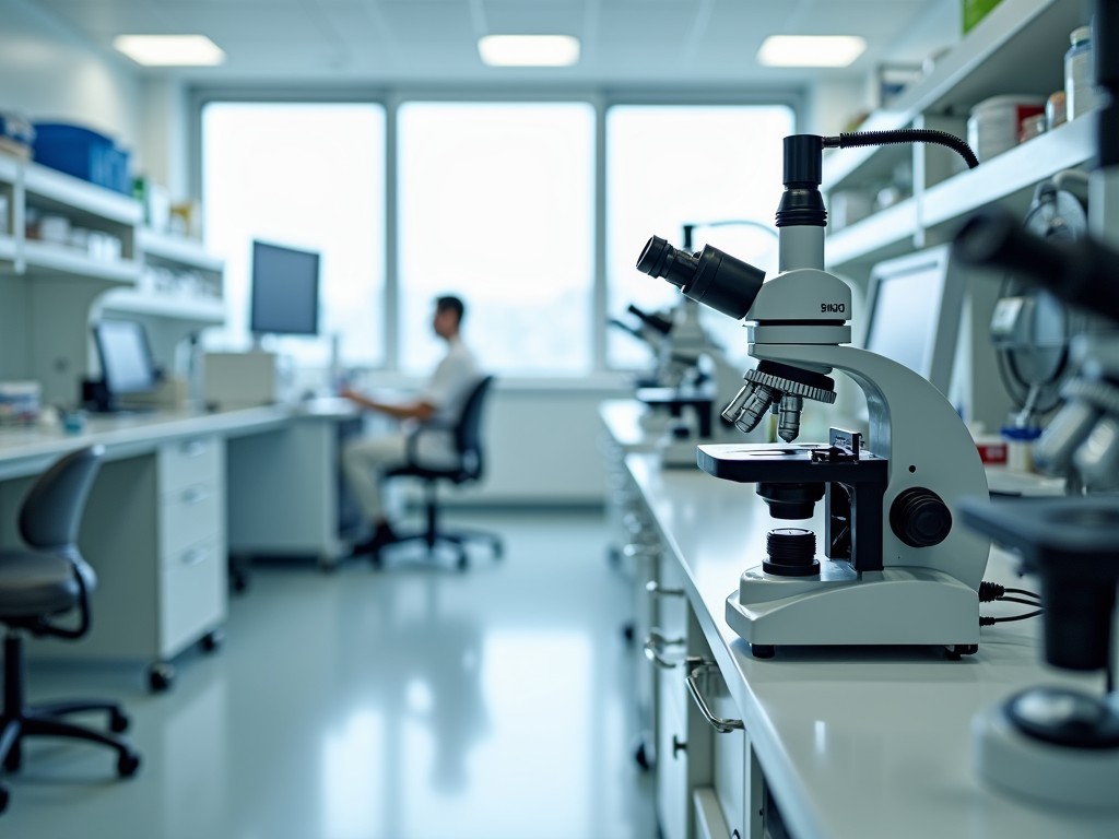 An IVF laboratory showing precisely handled equipment and procedures.