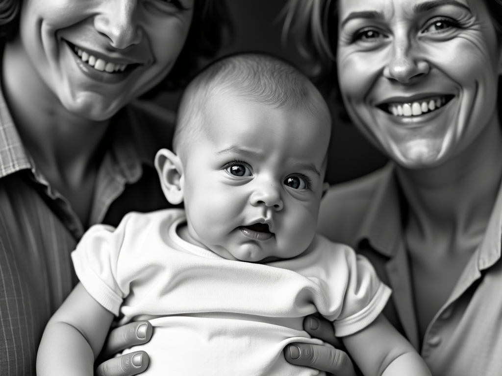Louise Brown, the first IVF baby, with her parents.