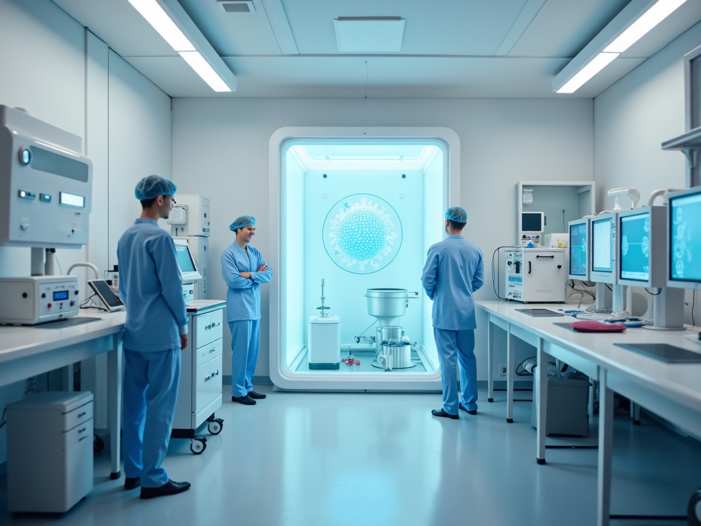 Laboratory equipment used in egg freezing