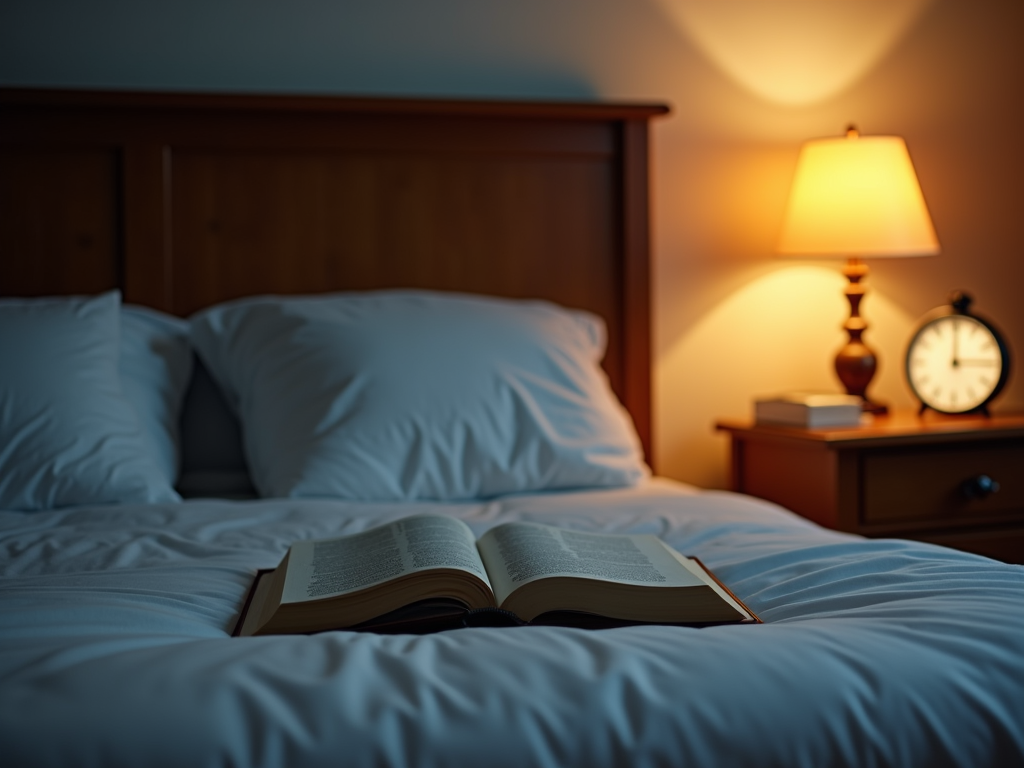 Cozy bedroom for better sleep with PCOS