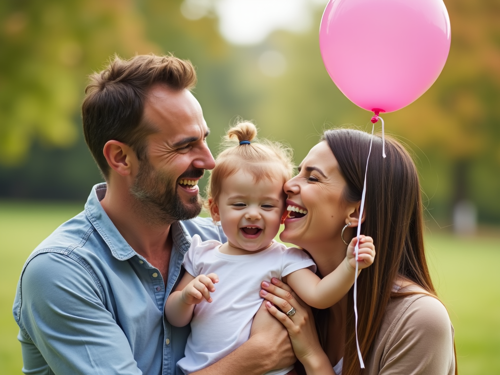 Family with baby after successful IVF