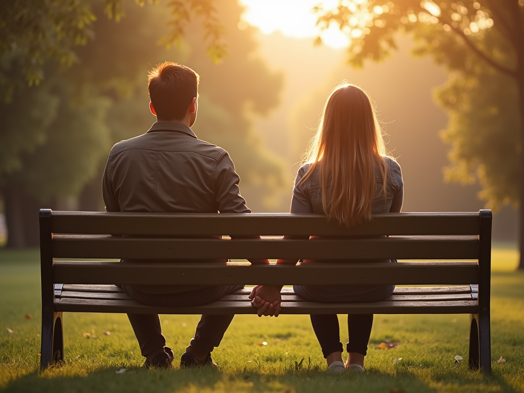 A couple finding comfort and strength together during their infertility journey.