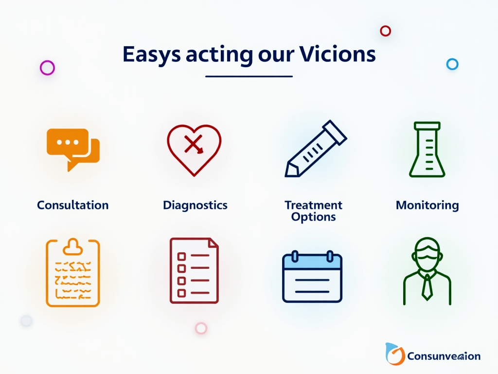 Infographic of the steps in a personalized fertility treatment plan