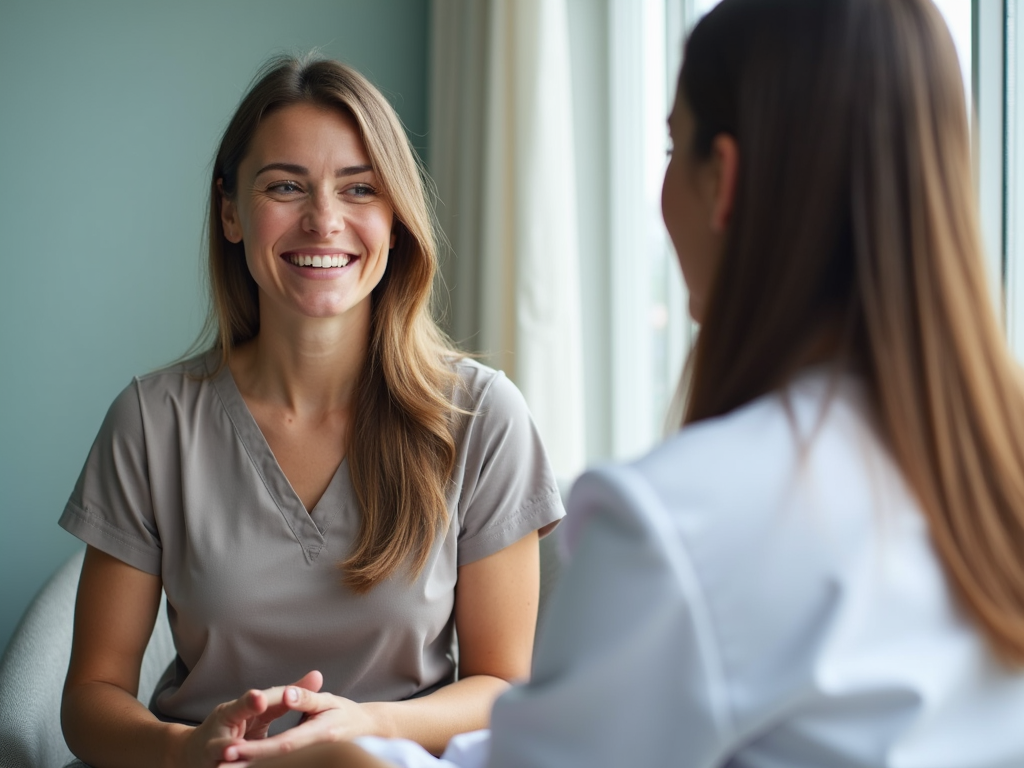 Woman consulting a fertility expert