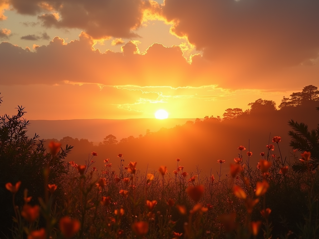 A sunset symbolizing hope and resilience