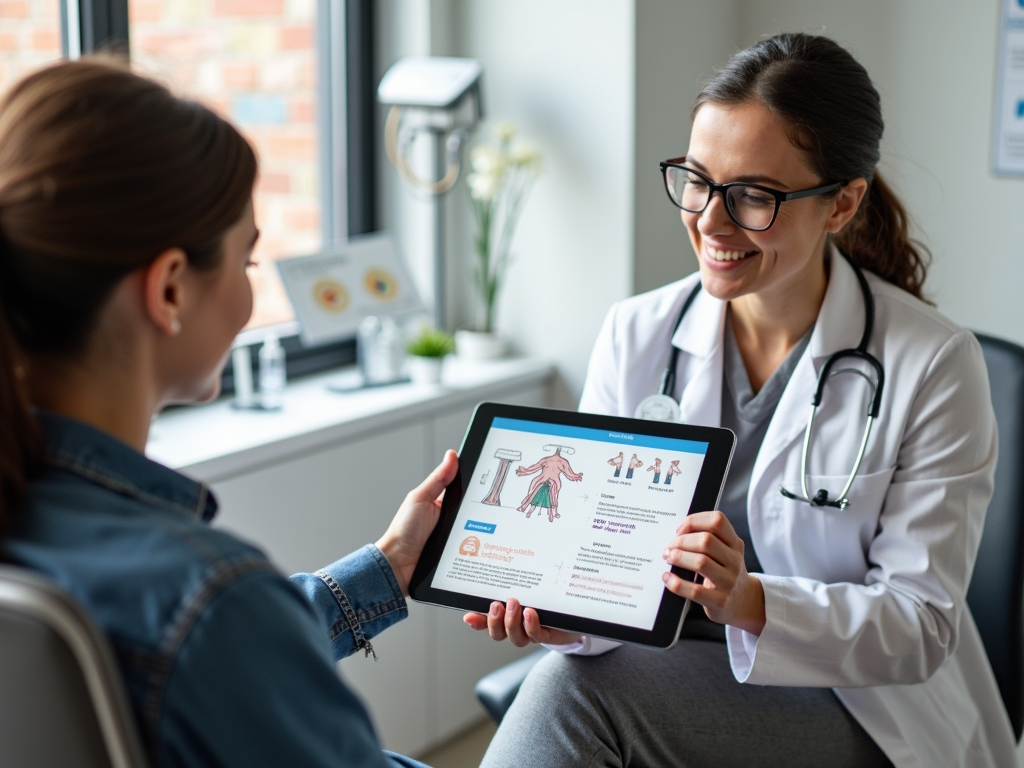 Doctor discussing fertility preservation with patient