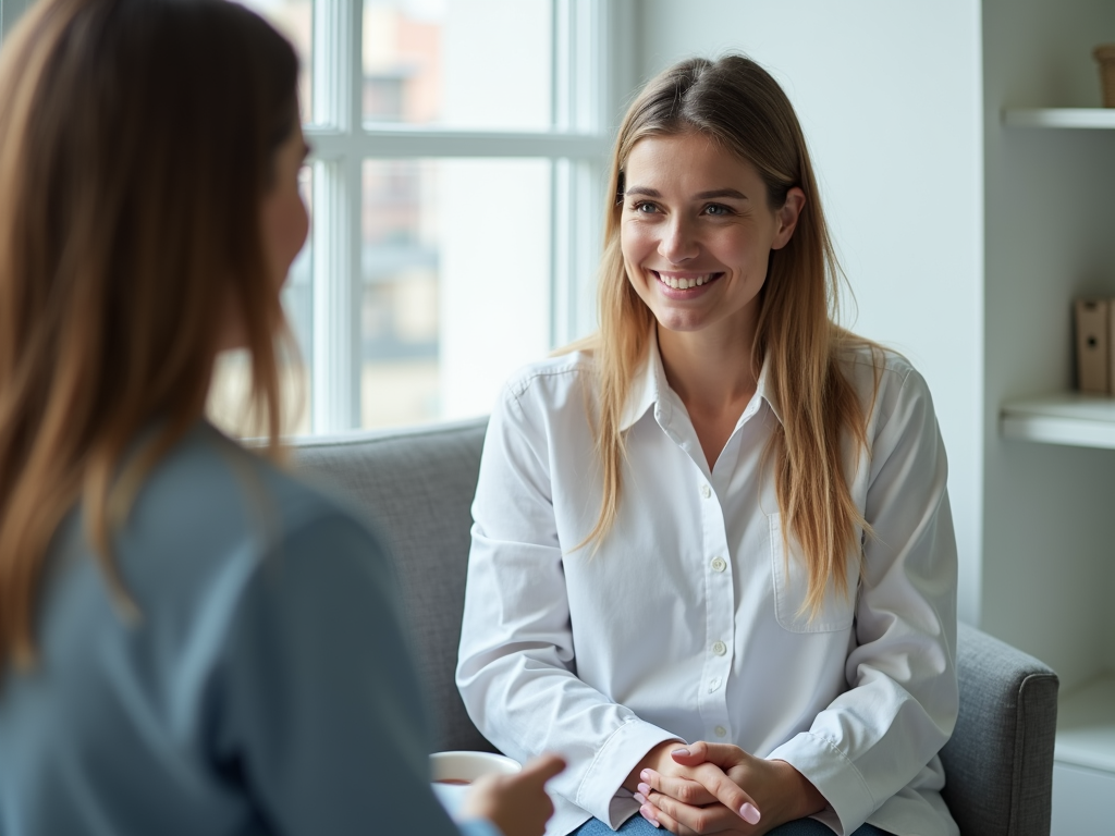 Woman with PCOS consulting fertility specialist