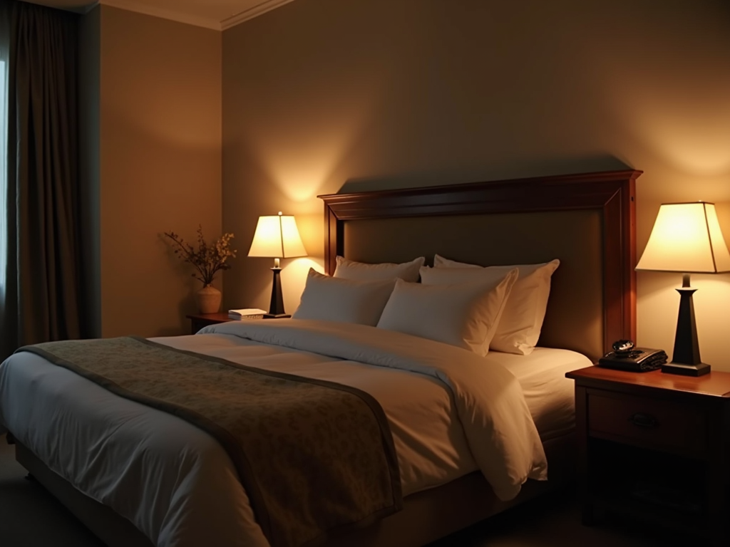 A serene bedroom setup for quality sleep