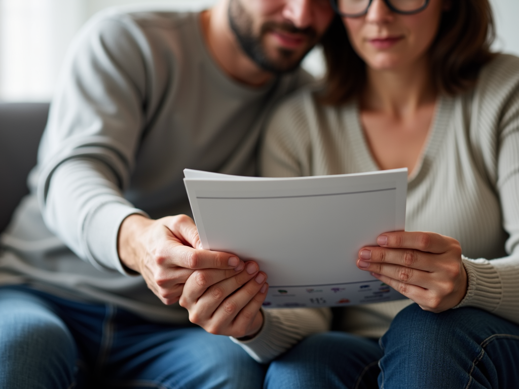 Couple reviewing fertility preservation options