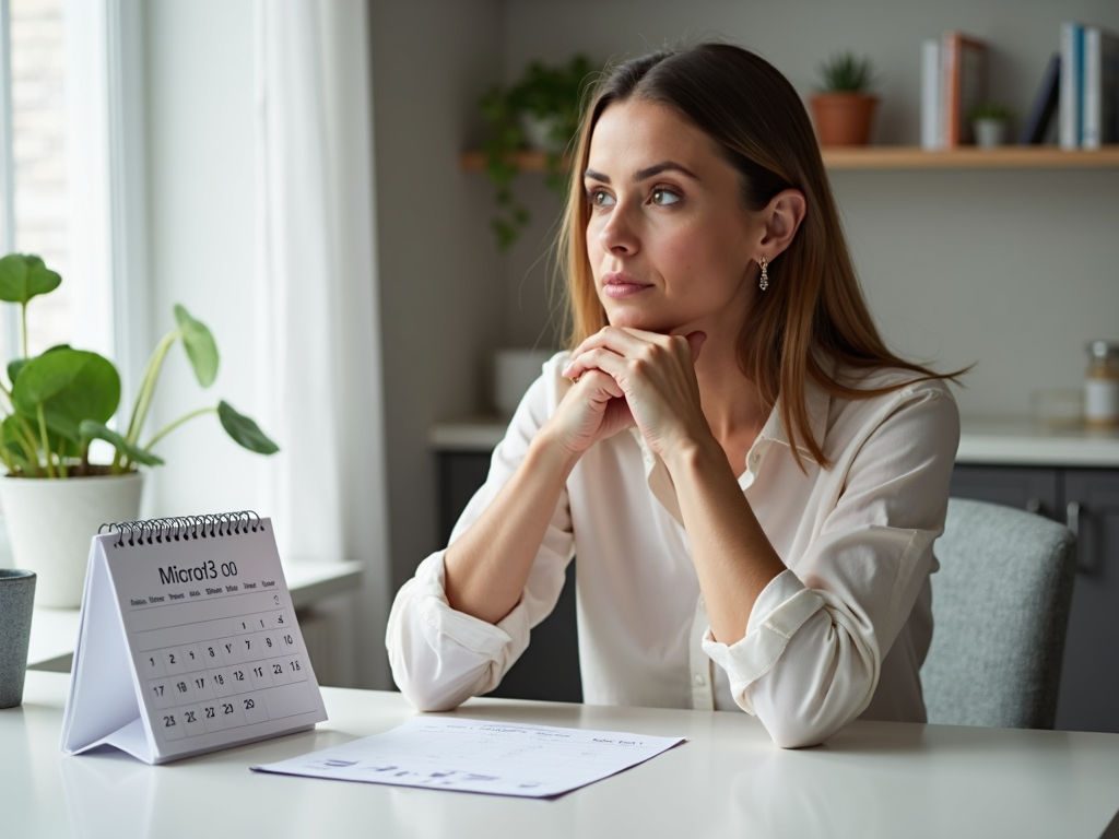 A woman considers egg freezing as a way to preserve her fertility, reflecting on her future family planning.