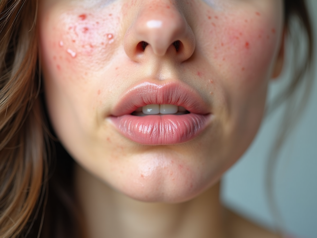 Woman showing PCOS symptoms