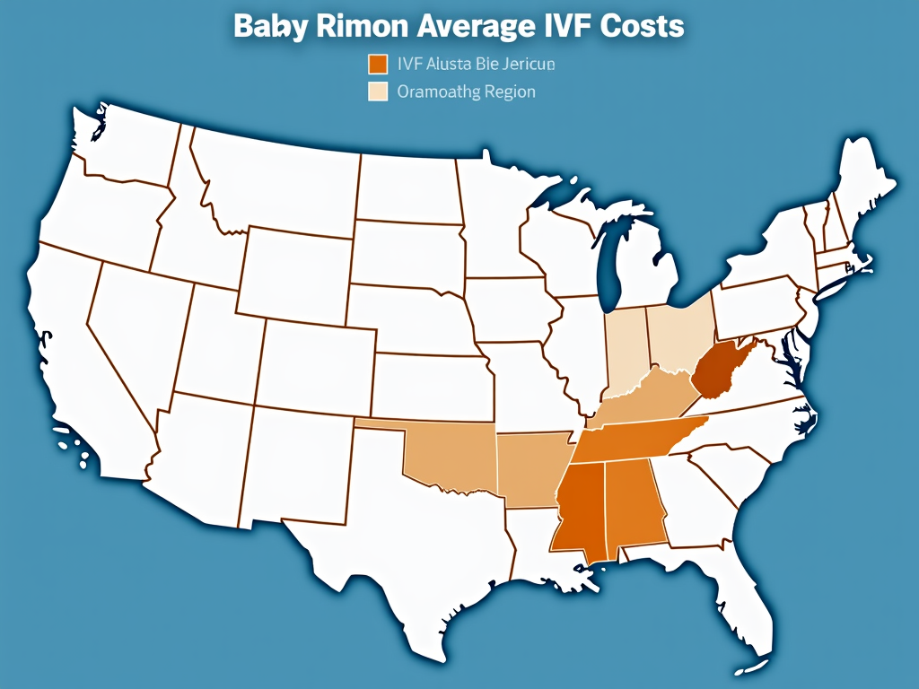 Map of IVF costs by region
