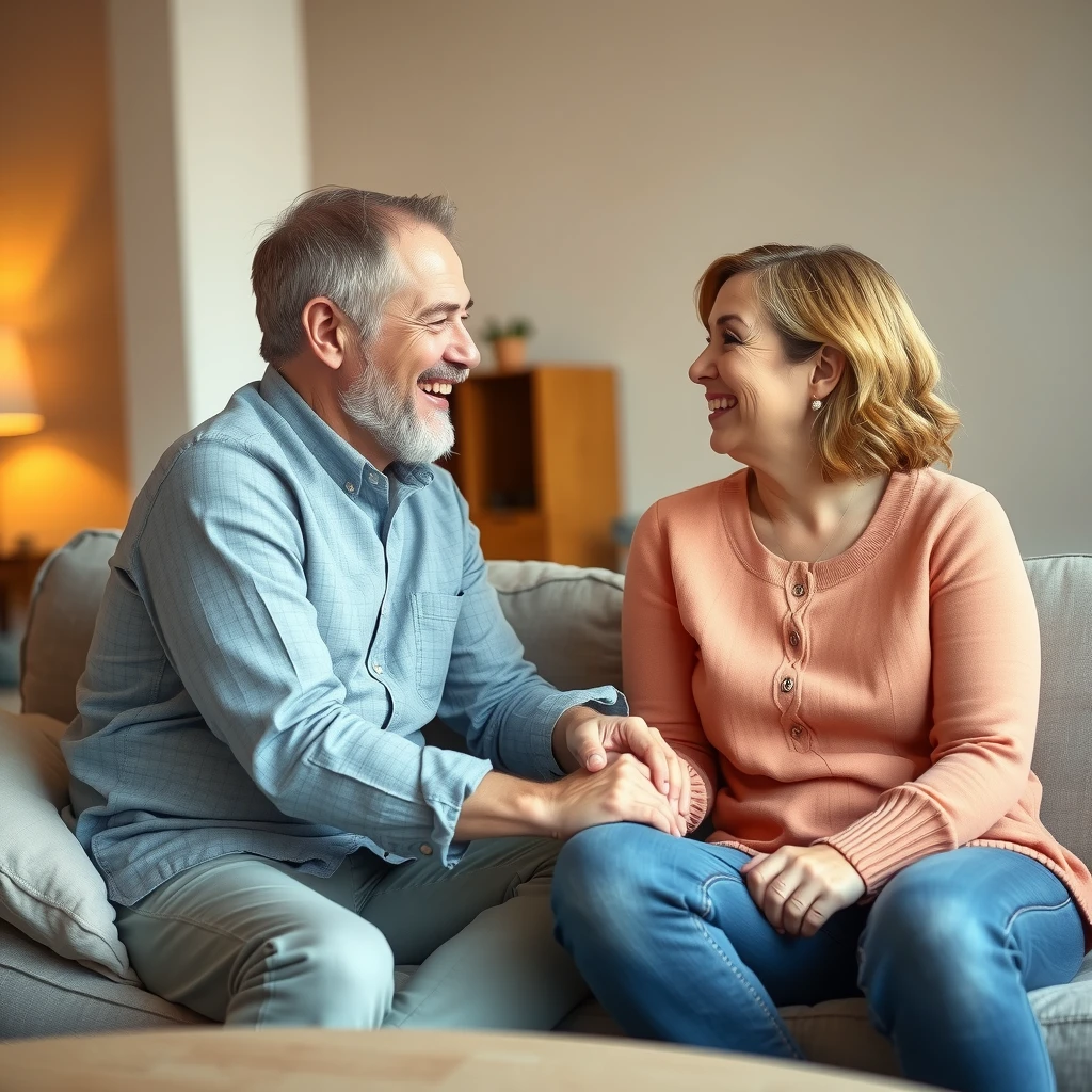 Couple supporting each other emotionally during fertility journey
