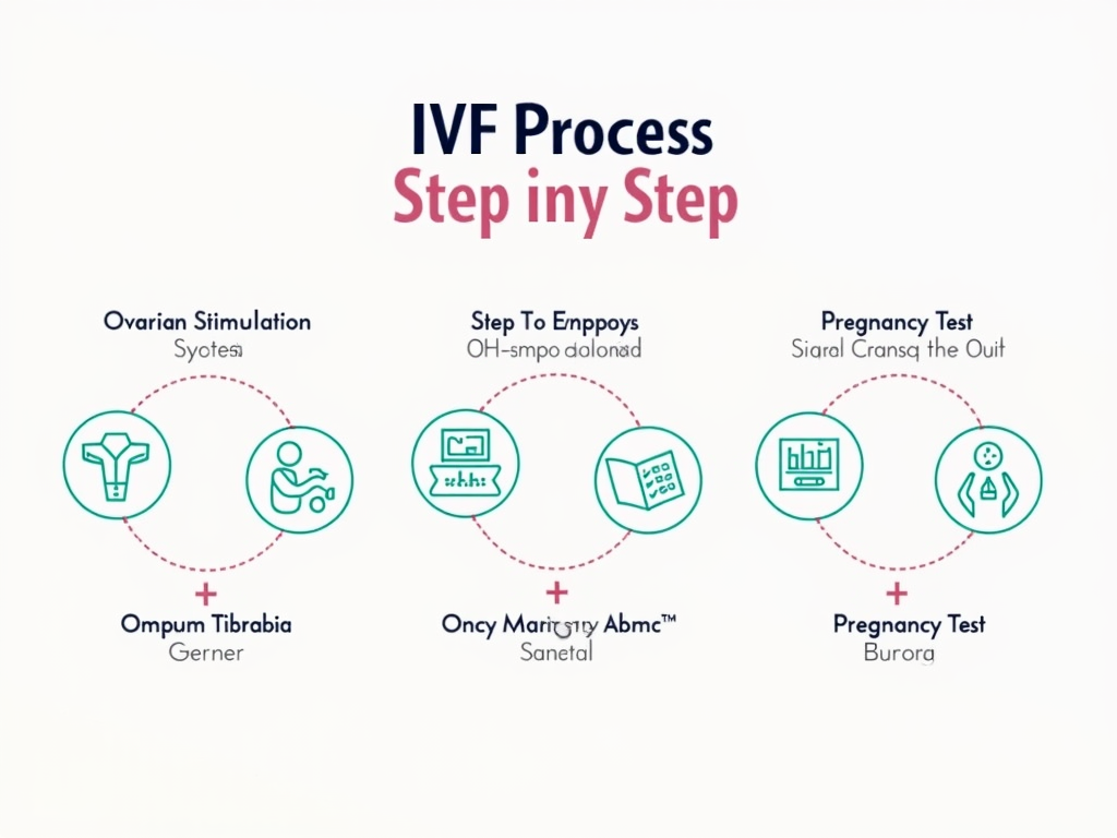 IVF process infographic