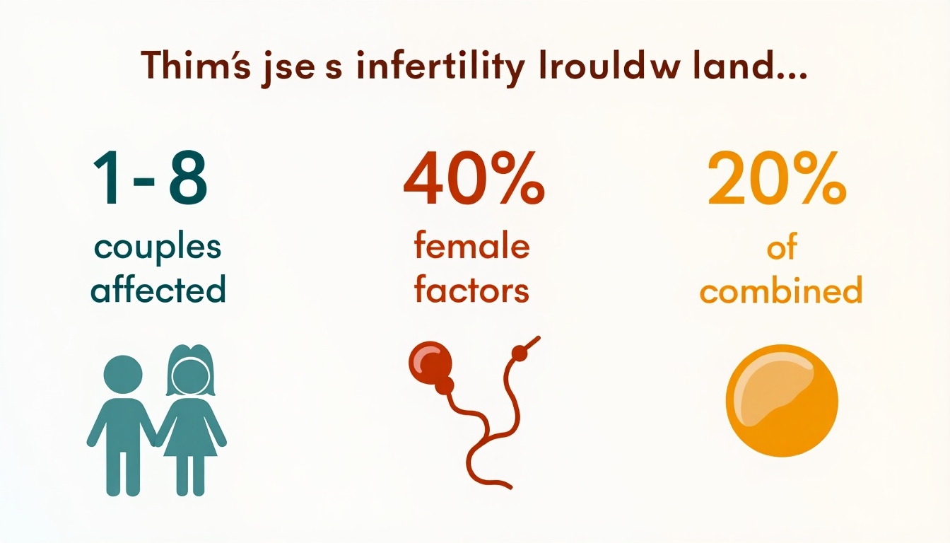 Infographic of infertility statistics