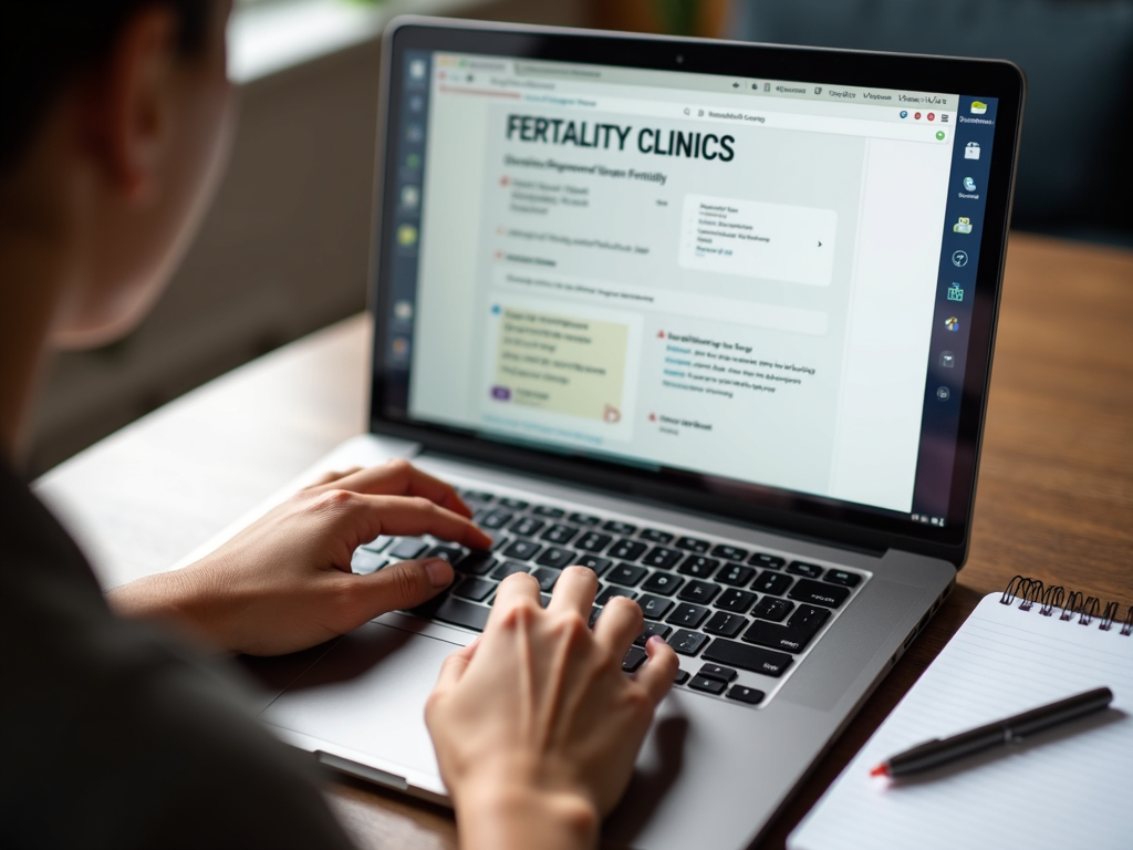 Researching fertility clinics online