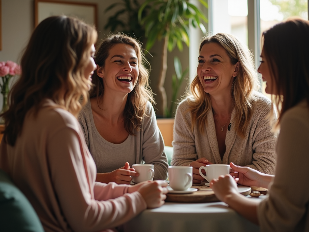 Women in a fertility support group
