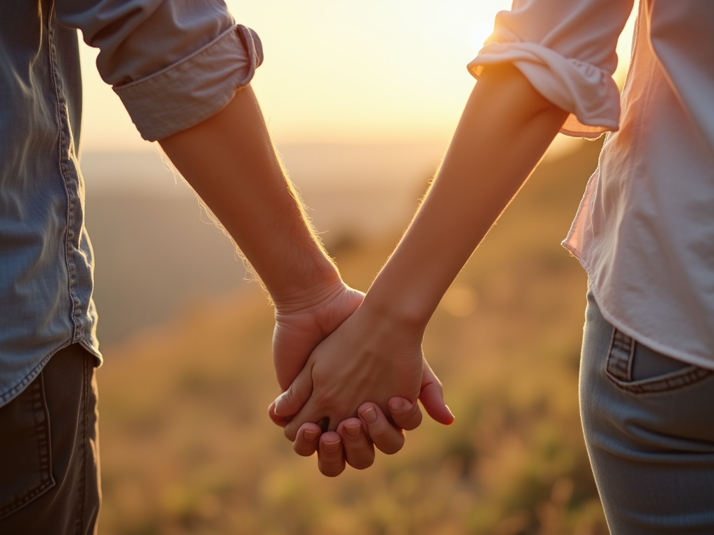 Couple supporting each other through infertility