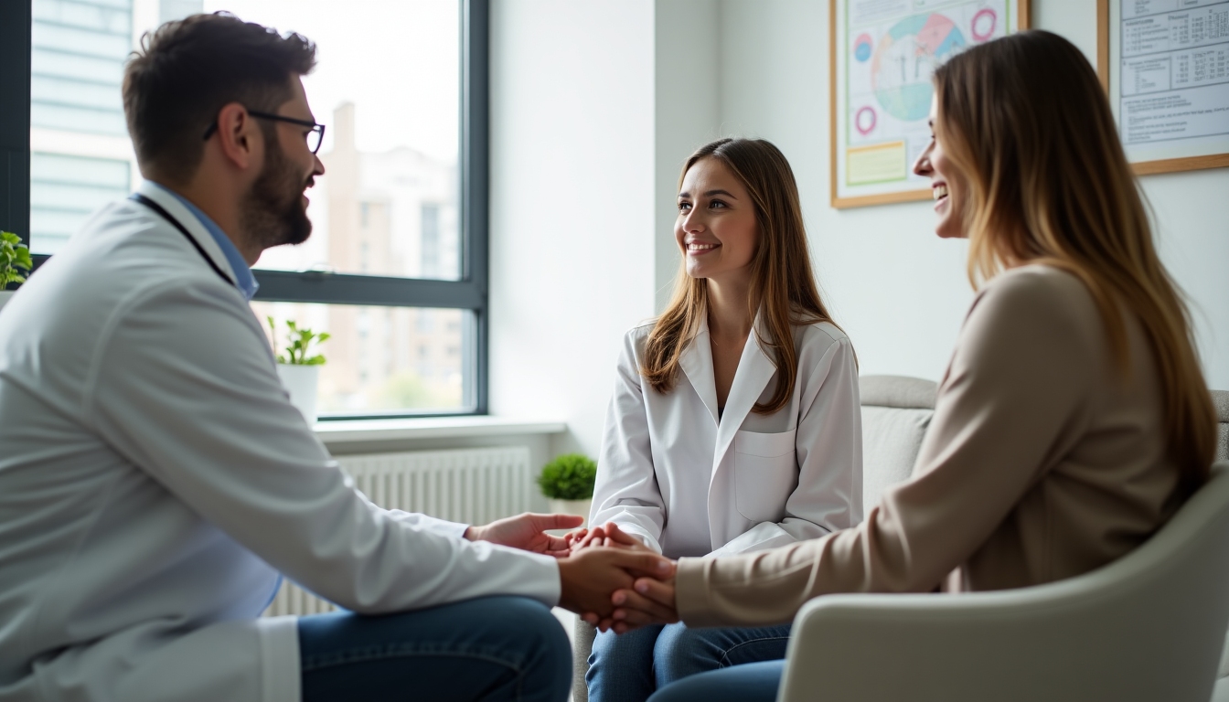 A couple preparing for their first fertility consultation with confidence.