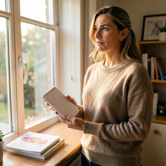 Woman reflecting on fertility preservation options and the biological clock