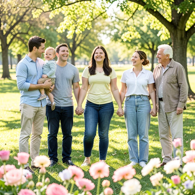 Diverse families symbolizing successful fertility preservation outcomes