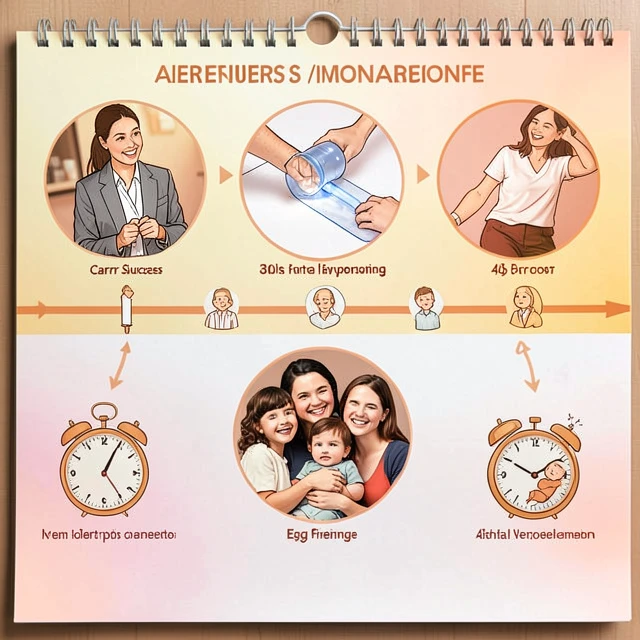 Timeline of benefits from egg freezing for future family planning