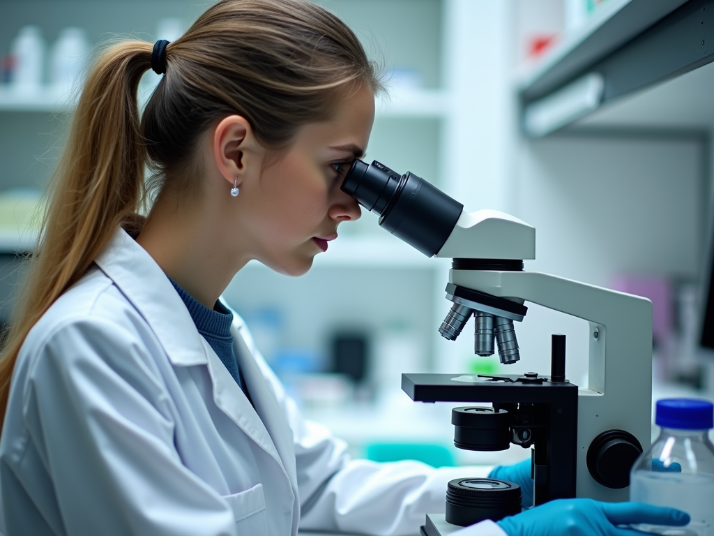 Scientist researching fertility in lab