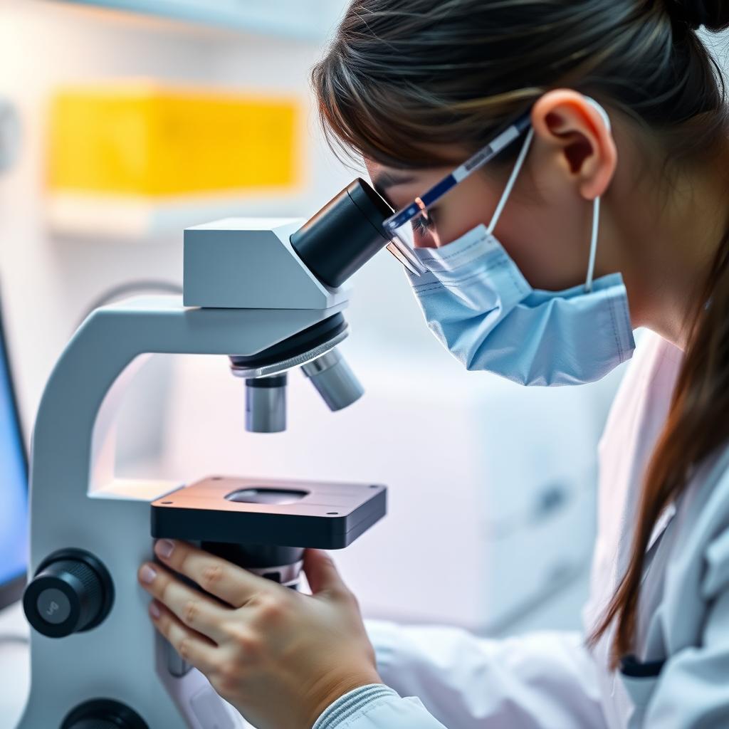 Lab technician performing ART procedure